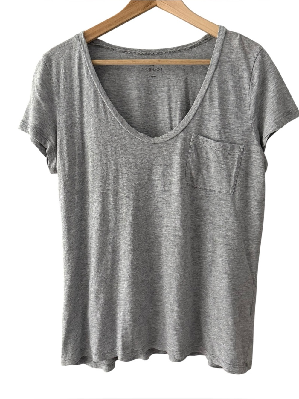 Caslon Women’s Perfect Pocket Tee - Gray
